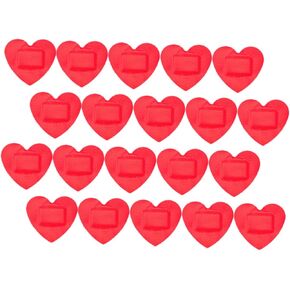 60pcs Heart Stickers Protection Supplies Heart Shaped Bandages Breathable Patches Bandages for Kids Breathable Bandages Alien Bulk Waterproof