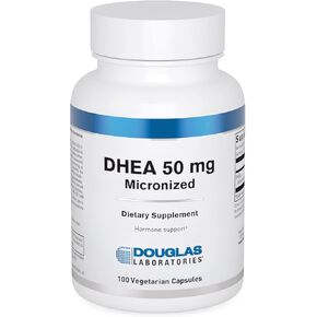 Douglas Laboratories DHEA 50 mg Capsules - Micronized - Supports Hormone Balance, Immunity, Brain, Bone Health & Metabolism* - Non-GMO - 100 Vegetarian Capsules