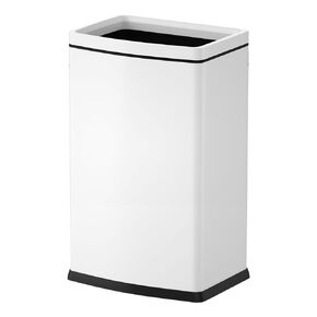 Square Double Layer Trash can,Small Metal Trash Can， 2.1 Gallon Slim Trash Can for Bathroom,Champagne Gold Garbage Can for Bedroom, Office, Kitchen, Under Sink (8L Champagne Gold)