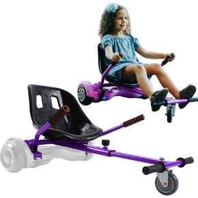 Hoverboard seat attachment for 6.5"-10" hover board, go kart conversion kit, accessory for self balancing scooter, transform your hover board into a go cart (PINK)