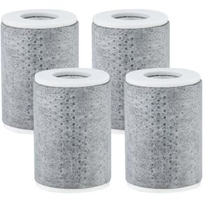 ZCONIEY Active Carbon Water Filters - 4pcs 1 Micron Filter Cartridges For ZCONIEY Swivel Faucet Extender Aerator, Kitchen Bathroom Laundry Faucet Filter Tap Attachment Replacement Purifier