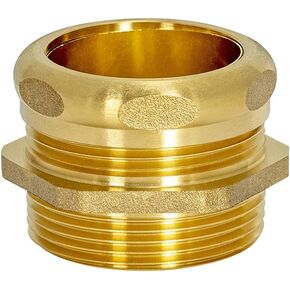 EZ-FLO Brass Heavy Duty Male Trap Adapter with Slip Joint Connection and Compression Ring, 1-1/2 Inch MIP x 1-1/2 Inch OD, 35403