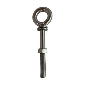 US STAINLESS Stainless Steel 316 Eye Bolt 1/2" x 6" UNC (1/2"-13 Pitch) No Shoulder Short Thread Marine Grade