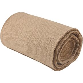 LEXININ 12 Inch x 50 Feet Natural Burlap Fabric Roll, 16 Yards Jute Burlap Fabric Table Runner, Hessian Roll for Craft, Decorating