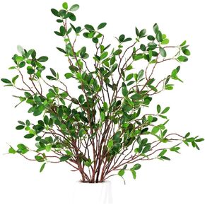 Artificial Plants,5PCS 37" Bendable Willow Branches for Vase,Fake Twigs Sticks Greenery for Vase Decor,Fake Plants Artificial Branches for Garden Hotel Farmhouse Home Decoration