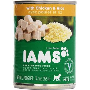 Iams, Premium Dog Food, Beef & Rice Entree, 13.2 oz