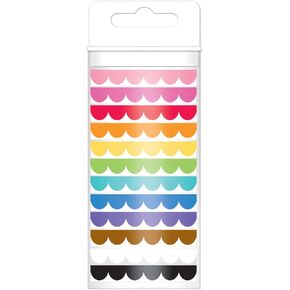 DOODLEBUG 4802 Monochromatic Washi Tape (12 Pack), 8mm x 12 yd