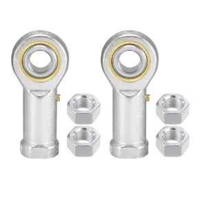 2pcs PHSB8 Rod End Joint Bearing - [1/2" Bore, 1/2-20 UNF Right Hand Thread] Female Rod End with Jam Nuts