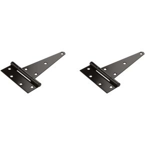 National Hardware N129-213 V286 Extra Heavy T Hinges in Black, 2 pack
