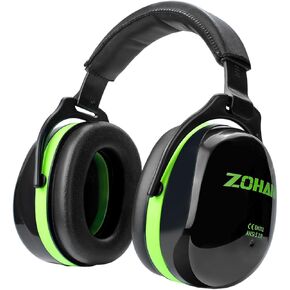 ZOHAN 012 Noise Reduction Earmuffs 2 Packs for Hearing Protection, NRR 28dB Adjustable Safety Ear Muffs for Mowing, Autism