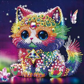 Stalente Diamond Painting Kits for Adults, 5D Special Shape Diamond Art Kits for Beginners, Crystal Rhinestones Diamond Painting for Home Wall Decoration Gift 12×12inch, Sewing Machine in Kuwait