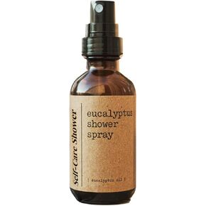 Shower Spray - Invigorating Eucalyptus Essential Oil Mist - Made in USA - 4 oz Easy Spray Bottle - Spritz Away Stress Boost Your Energy Breathe Self Care Steam Room Spa Bath - Vegan, Cruelty Free