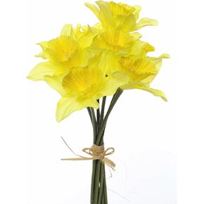 Floristrywarehouse Artificial Daffodils 9 Stem Bunch 13 Inches Yellow Spring Flower