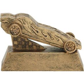 Decade Awards Race Derby Trophy - 6 Inch Tall | Car Racing Award - Engraved Plate on Request
