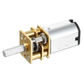uxcell Micro Speed Reduction Motor DC 3V 50RPM with Full Metal Gearbox 0.15A Electric Gear Box Motor with 2 Terminals for DIY RC