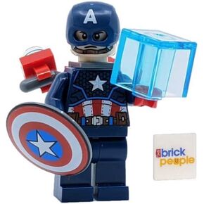 LEGO Marvel Captain America Construction Figure 76258 Buildable Marvel Action Figure, Posable Marvel Collectible with Attachable Shield for Play and Display, Avengers Toy for Boys and Girls Ages 8-12
