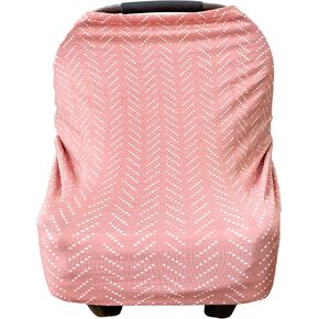 Extra Soft and Stretchy Nursing and Carseat Cover: Graceful Greenery by Village Baby
