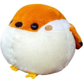 Sparrow Plush Animal, Cute Bird Plush Character, Soft and Fluffy Cushion, Toy Pillow, Home Decoration, Birthday Gift, Valentine's Day, Christmas (40cm/15.7inch) Yellow + White