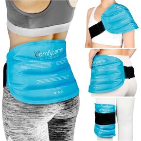 Comfytemp Large Ice Pack for Back Pain Relief, Reusable Gel Back Ice Pack Wrap for Lower Back Pain, Sciatica Pain Relief, Cold Compress for Lumbar Back Injuries, Sciatic Nerve, Coccyx, Herniated Disc