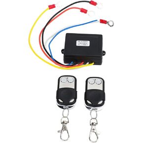 Wireless Winch Remote Control Kit, Universal 12V 24V Wireless Winch Remote Control Switch Anti interference Receiver Kit Universal for Truck ATV SUV