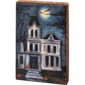 Primitives by Kathy Haunted House Home Décor Sign