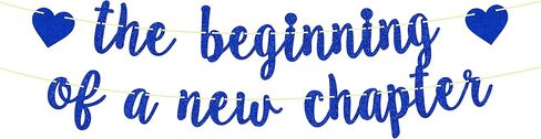لافتة بعبارة The Beginning of A New Chapter، وداعا! حظا سعيدا! لافتة زينة للتخرج والتقاعد وحفلات استقبال المولود الجديد والخطوبة ومستلزمات الحفلات بلون احمر لامع in Kuwait
