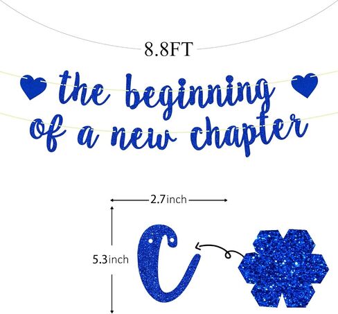 لافتة بعبارة The Beginning of A New Chapter، وداعا! حظا سعيدا! لافتة زينة للتخرج والتقاعد وحفلات استقبال المولود الجديد والخطوبة ومستلزمات الحفلات بلون احمر لامع in Kuwait
