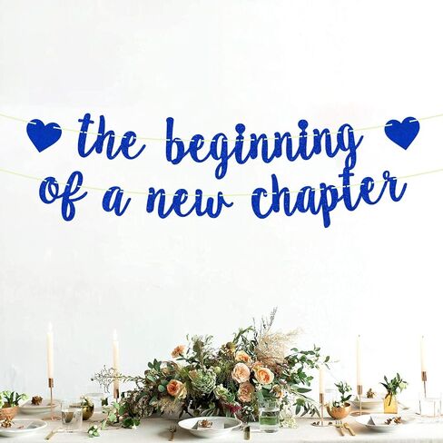 لافتة بعبارة The Beginning of A New Chapter، وداعا! حظا سعيدا! لافتة زينة للتخرج والتقاعد وحفلات استقبال المولود الجديد والخطوبة ومستلزمات الحفلات بلون احمر لامع in Kuwait