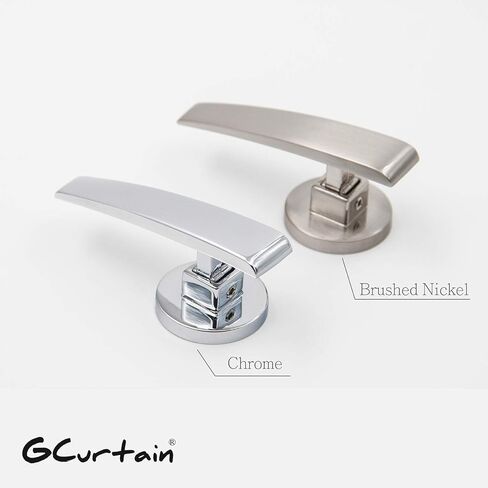 عائق مثبت على الحائط من Waning Moon لألواح الستائر، خطاف ربط، مجموعة من 2، لمسة نهائية من الكروم المصقول in Kuwait