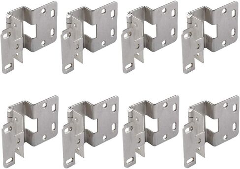 Five-Knuckle Hinge - Grade 1, for 3/4" Door Thickness, Institutional Hinge Brushed Stainless Steel Finish-2PK-4PK-8PK (2) in Saudi Arabia