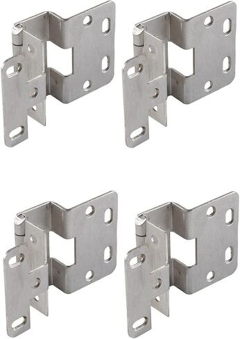 Five-Knuckle Hinge - Grade 1, for 3/4" Door Thickness, Institutional Hinge Brushed Stainless Steel Finish-2PK-4PK-8PK (2) in Saudi Arabia