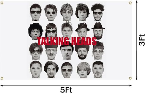 MeGLoB روك باند Talkingl نسيج المغني 3x5 FT Headss الموسيقى المفروشات لغرفة النوم وغرفة المعيشة in Kuwait