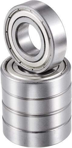 ACROPIX R12ZZ Bearings Double Shielded Deep Groove Ball Bearings 3/4"x15/8"x7/16" Pre-Lubricated Silver Tone - Pack of 5 in Saudi Arabia