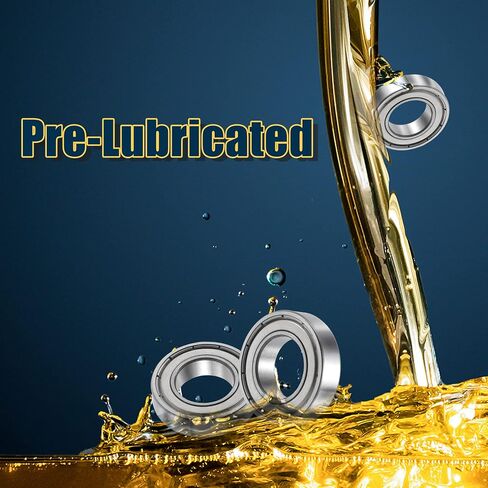ACROPIX R12ZZ Bearings Double Shielded Deep Groove Ball Bearings 3/4"x15/8"x7/16" Pre-Lubricated Silver Tone - Pack of 5 in Saudi Arabia