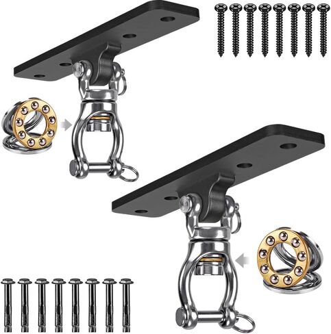 Dolibest Heavy Duty Swing Hanger, Swing Set Accessorie for Indoor Outdoor Playground, Porch Swing Hanging Kit for Wooden and Concrete Set with 4 Wood Screws and 4 Expansion Bolts, 900LB in Saudi Arabia