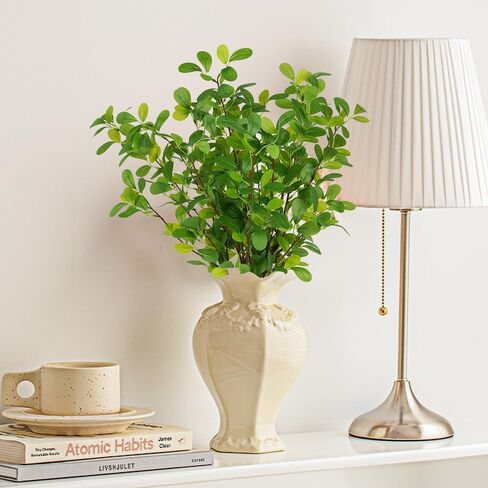 نباتات صناعية، 5 قطع من فروع الصفصاف القابلة للانحناء للمزهرية، 5 قطع من فروع الصفصاف القابلة للانحناء للمزهرية، أعواد أغصان وهمية خضراء لديكور المزهرية، فروع صناعية للنباتات المزيفة لتزيين المنزل في المزرعة والفندق in Kuwait