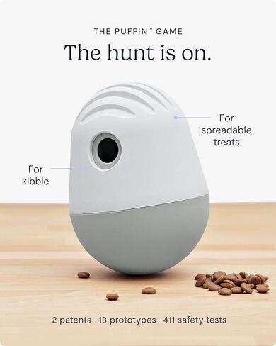 لعبة توزيع حلوى الكلاب FABLE The Puffin Game - ألعاب مكافأة الكلاب - ألعاب مكافأة الكلاب للترفيه التفاعلي والتحفيز الذهني - لعبة مكافأة الكلاب التي تحاكي فريسة الصيد - لعبة موزع طعام الكلاب لوجبة كاملة - أزرق داكن in Kuwait