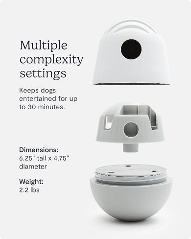 لعبة توزيع حلوى الكلاب FABLE The Puffin Game - ألعاب مكافأة الكلاب - ألعاب مكافأة الكلاب للترفيه التفاعلي والتحفيز الذهني - لعبة مكافأة الكلاب التي تحاكي فريسة الصيد - لعبة موزع طعام الكلاب لوجبة كاملة - أزرق داكن in Kuwait