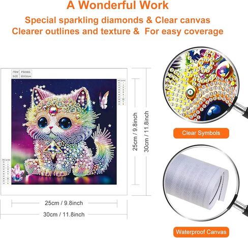 Stalente Diamond Painting Kits for Adults, 5D Special Shape Diamond Art Kits for Beginners, Crystal Rhinestones Diamond Painting for Home Wall Decoration Gift 12×12inch, Sewing Machine in Kuwait