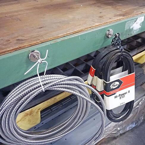 مغناطيس الاحتفاظ مع خطاف من Master Magnetics NACK165، مطلي بالنيكل بوزن 150 رطل، مغناطيس نيوديميوم، قطر 1.65 بوصة، الارتفاع الإجمالي 2.18 بوصة in Kuwait