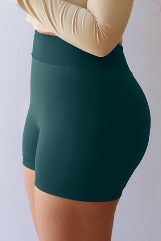 Vertvie Womens Workout Shorts 5" Scrunch Butt Gym Shorts V Back High Waisted Tummy Control Yoga Biker Volleyball Booty Shorts in Saudi Arabia