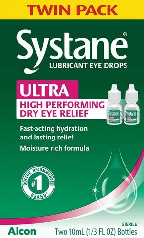 Systane Ultra Lubricant Eye Drops, Twin Pack, 10-mL Each in Saudi Arabia