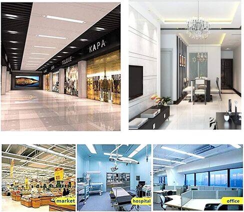F15T8 LED Tube Light,120V 4 Pack of 18'' 7W Tube Light Bulb,5000K Daylight White,Rotatable End Caps,LED Fluorescent Tubes Replancement(120v 4-pack 5000k) in Saudi Arabia