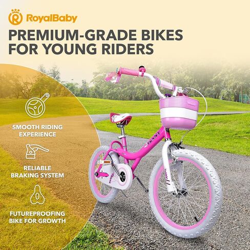 Royalbaby Princess Girls Kids Bike 12 14 16 18 20 Inch Children Bicycle with Basket for Age 3-12 Years in Kuwait