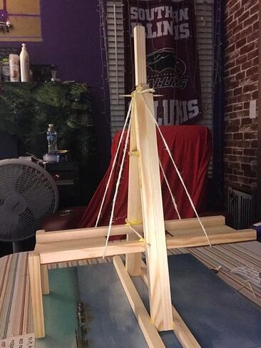 عبوة من 50 قضبان أوتاد مربعة غير مكتملة من الخشب العصي الخشبية مربعة من الخشب الصلب الطبيعي للأعمال اليدوية، مشاريع اصنعها بنفسك ليتم صنفرة وصبغها in Kuwait