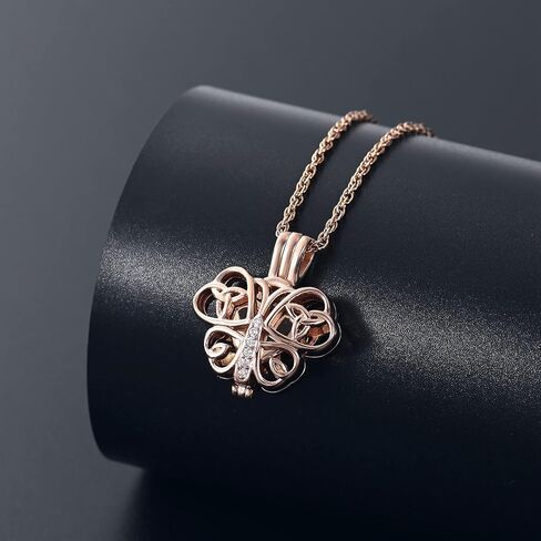 Butterfly Urn Necklace For Ashes With Heart Mini Holder Cremation Necklack Butterfly Necklace Cremation Jewelry For Ashes Necklace For Human Ashes Memorial Jewelry of Loved Ones in Saudi Arabia