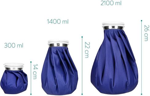 Navaris Set of Hot and Cold Bags - Reusable Ice Bag Hot Water Bottle for Knee, Back, Shoulder in Saudi Arabia
