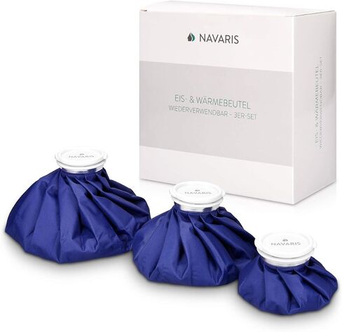 Navaris Set of Hot and Cold Bags - Reusable Ice Bag Hot Water Bottle for Knee, Back, Shoulder in Saudi Arabia
