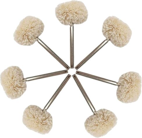 3 مللي متر (1/8 بوصة) مقبض إطارات لامعة عجلات تلميع الصوف قليلا لينة هواة حزام (استيك) ساعة مجوهرات البولندية أدوات دوارة ملحقات مغزل (20 قطعة) in Kuwait