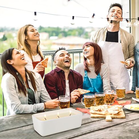 شموع سينتوريني السترونيلا في الهواء الطلق 10 أوقية، 3 شموع السترونيلا كبيرة للفناء، شموع الصيف للمنزل المعطرة شموع شمع الصويا الطبيعية للفناء الخلفي والتخييم والحديقة في الهواء الطلق في الأماكن المغلقة in Kuwait